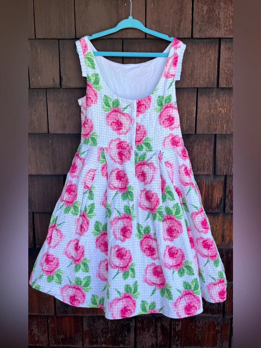 Janie and Jack pink cabbage rose girls dress size 7